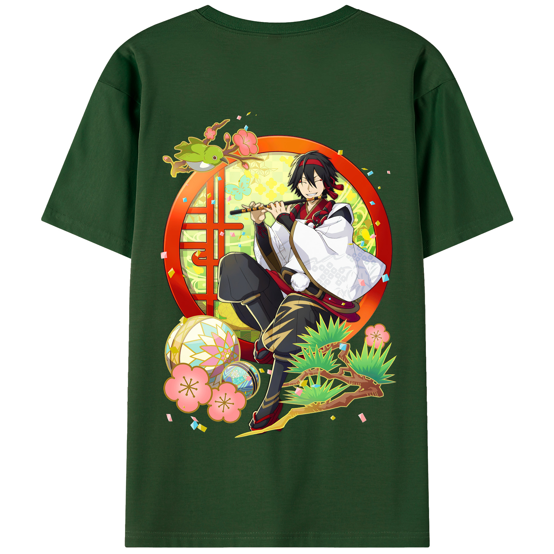 （画像用） 文豪ストレイドッグス Bungo Stray Dogs 綿100％半袖Tシャツ（背面プリント）